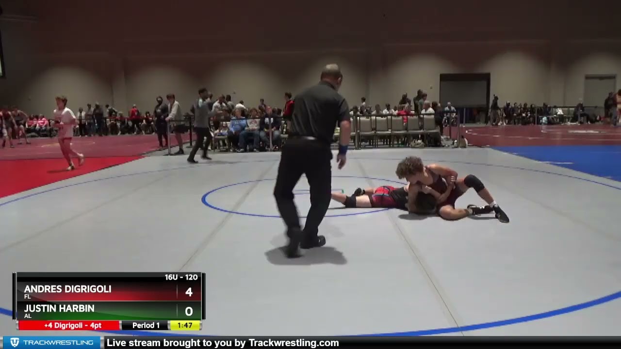 120 Lbs Champ. Round 2 - Andres Digrigoli, FL Vs Justin Harbin, AL 011d