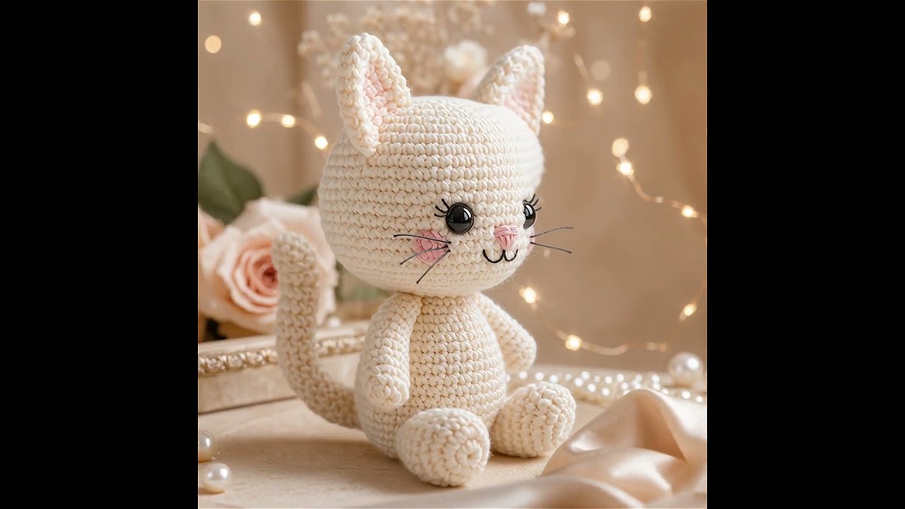 Kawaii Amigurumi Cat Pattern PDF - YouTube