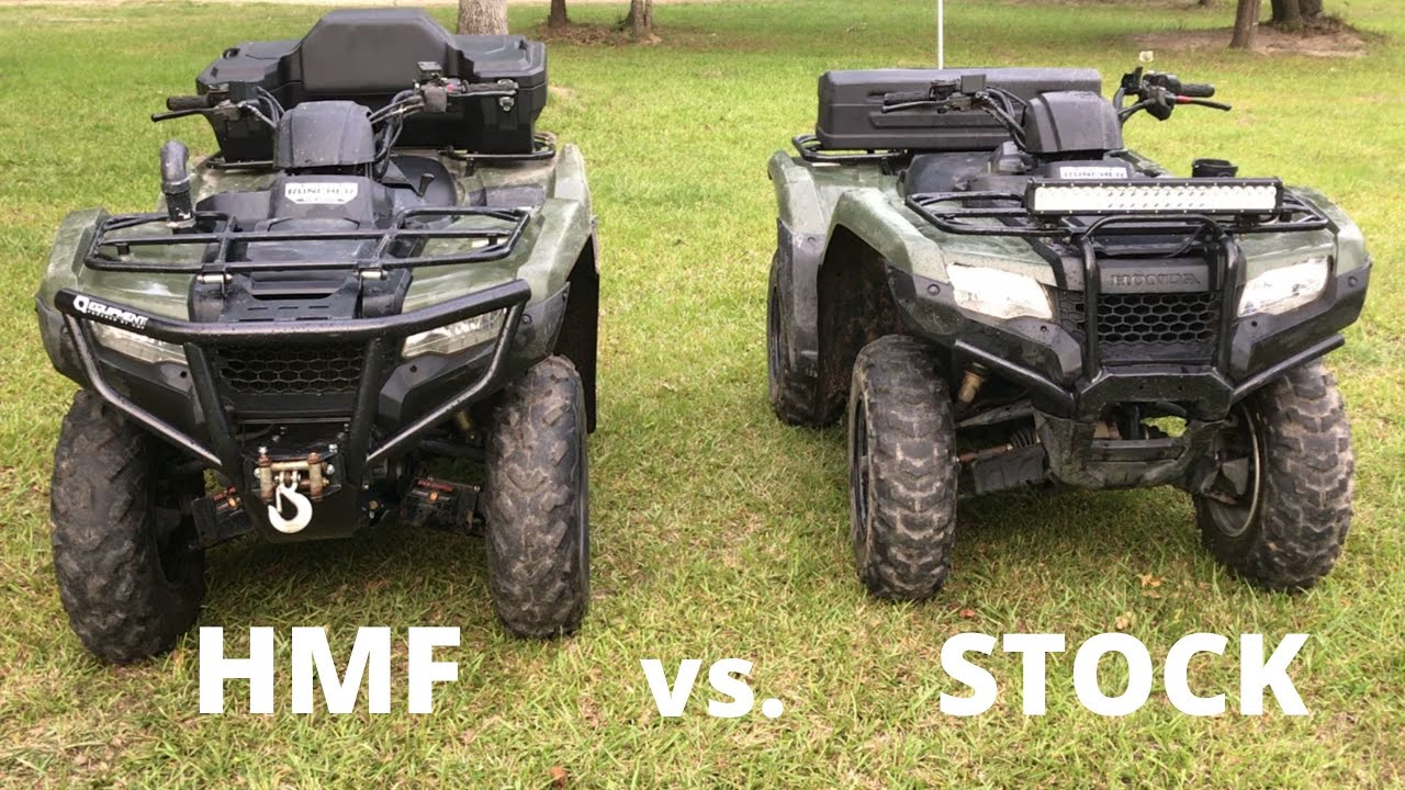 HMF Defender HD Bumper Review Honda Rancher 420 YouTube