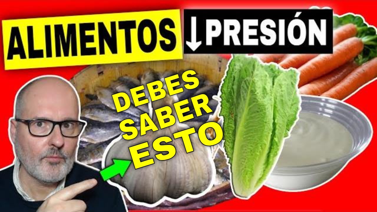 23 MEJORES ALIMENTOS para BAJAR LA PRESIÓN ALTA YouTube