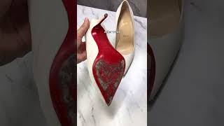 My new red bottoms: before vs after wear #heels #highheels #heel #fyp #foryoupage #louboutin