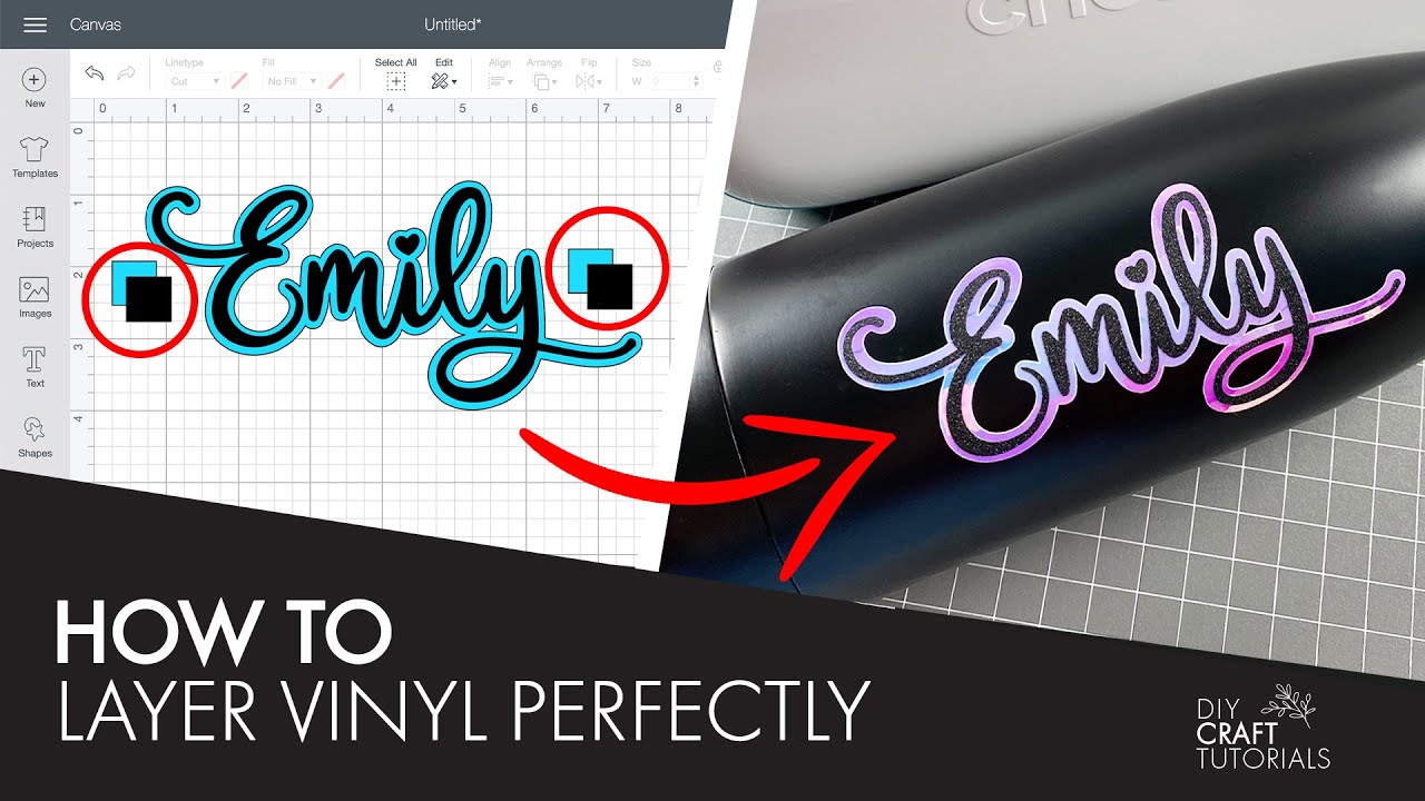 How to Use Adhesive Vinyl with a Cricut & Layering Adhesive Vinyl