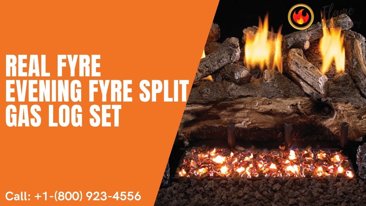 Real Fyre Evening Fyre Split Gas Log Set