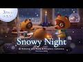 【あつ森BGM】雪の降る夜に聴くリラックスピアノジャズ❄️暖炉の焚き火の環境音｜作業・勉強・睡眠用【ACNH】