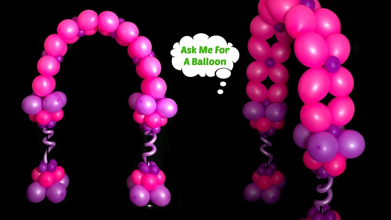 Double Link Balloon Arch - YouTube