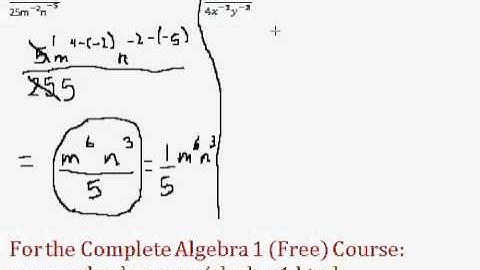 (Algebra 1) Exponents - Quotient Rule (Dividing Exponents) Question - #5-6