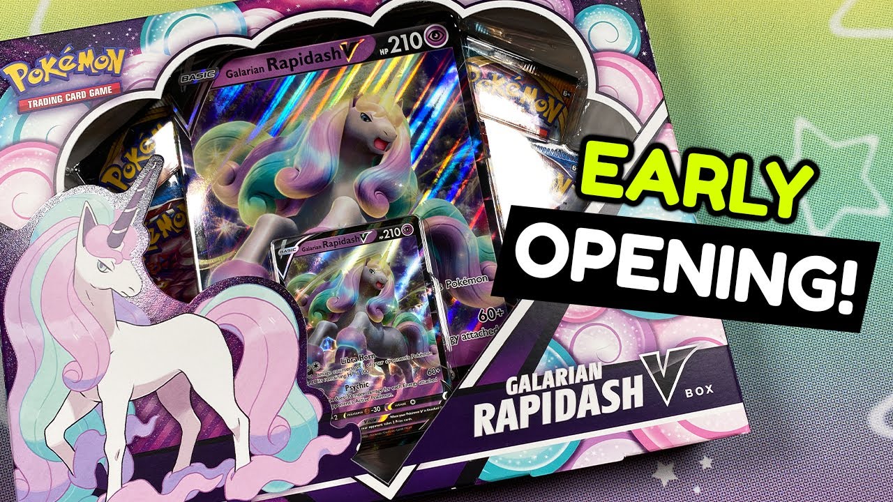 GALARIAN RAPIDASH V BOX Early Opening! (Is it worth it?) - Pokemon Trading  Card Game