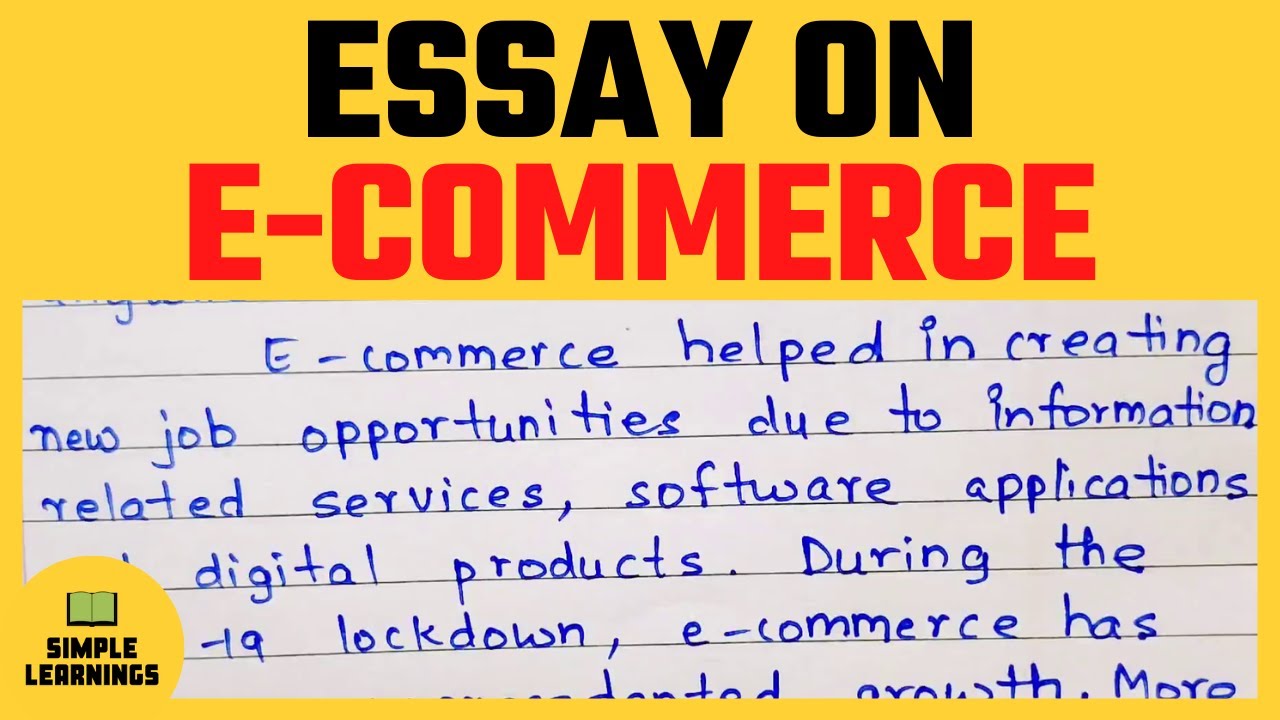 essay on e commerce 200 words