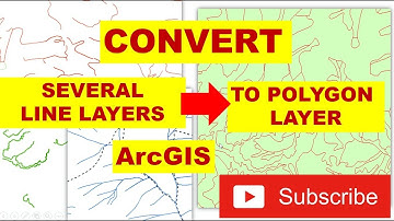 Сonvert different line layers to Polygon layer in ArсGIS