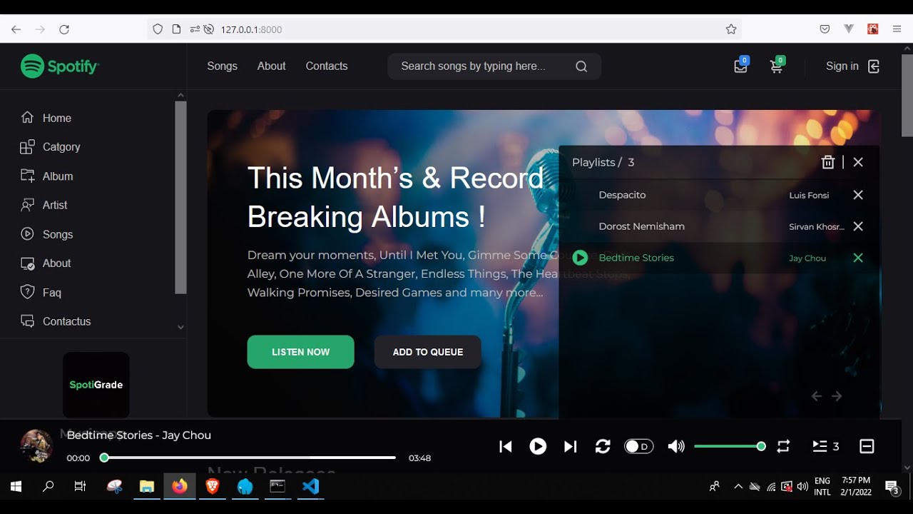 spotify reactjs