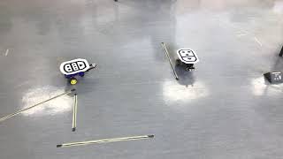 Multi AGV navigation and collision avoidance - merging path collision