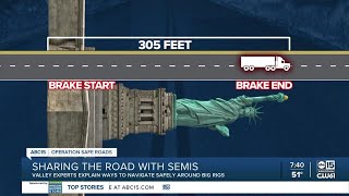 Operation Safe Roads: Reminders about sharing the road with semi-trucks