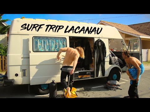 VAN SURF TRIP LACANAU Ep.1 (à 3 dans le van on rigole bien 😂😂🤙)