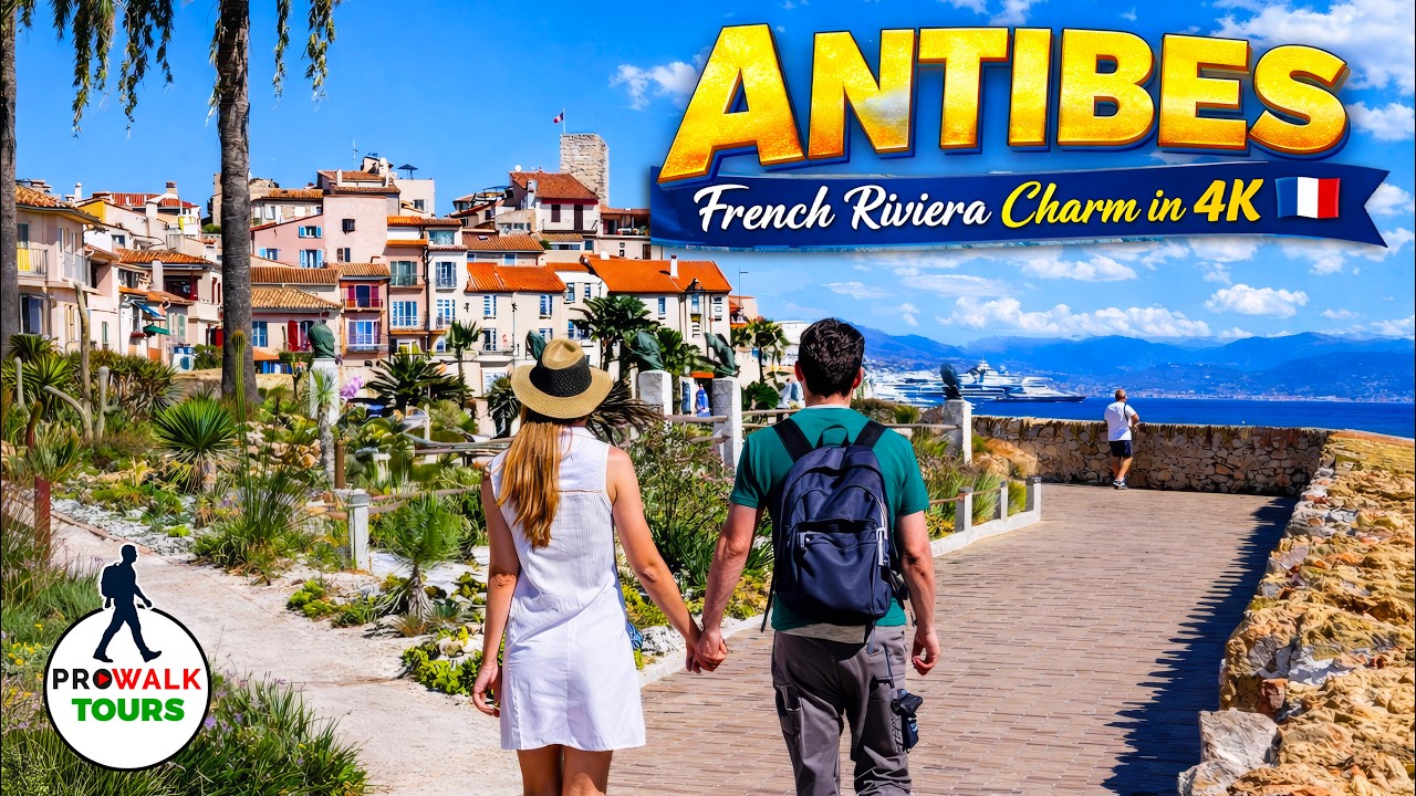 Antibes Old Town & Waterfront Stroll | Experience the Charm of the French Riviera in 4K – Video