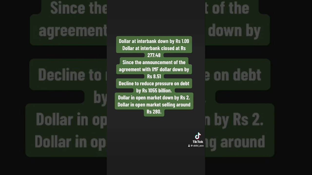 Rupee dollar parity. 