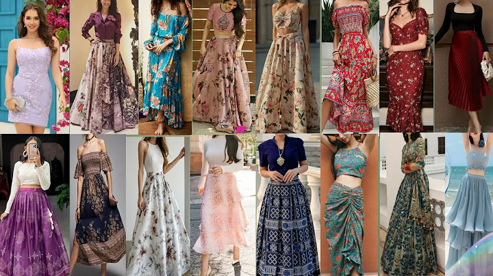 50 types of elegant skirts || trending long skirts