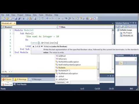 Visual Basic Tutorial   35   The Infinte Loop   YouTube