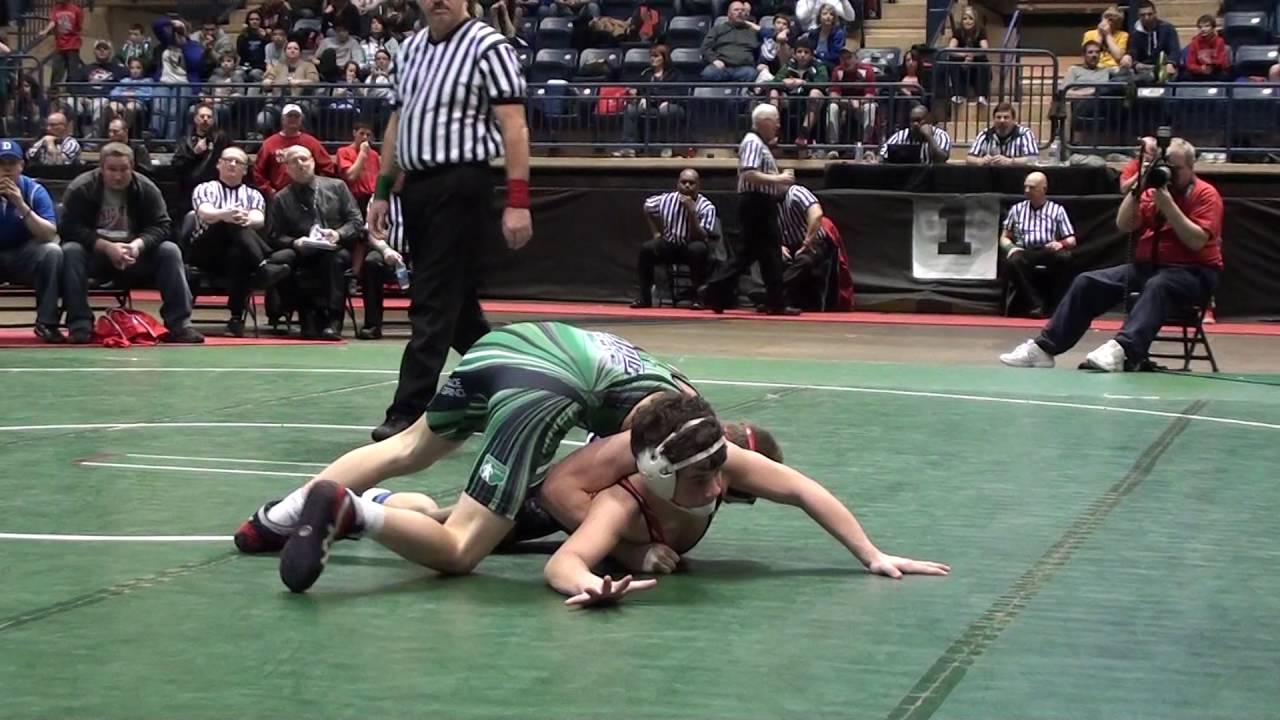 Timothy Grunden 7 VS Ryan Thomas 7-2013 OAC Junior High State Finals 114 lbs
