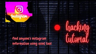 OSINTGRAM - Instagram OSINT Tool | Instagram Information Gathering.