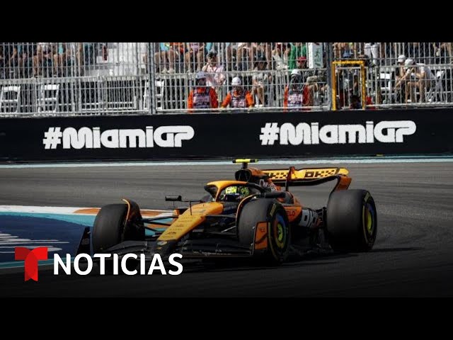 El Gran Premio de Miami se lo lleva el británico Lando Norris | Noticias Telemundo