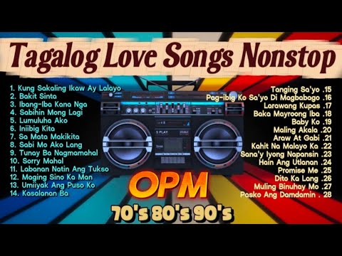 Tagalog Pinoy Love Songs Nonstop🔥🎶 Nyt Lumenda All Songs💿 OPM 70's 80's 90's Classic Hits Song 🎧