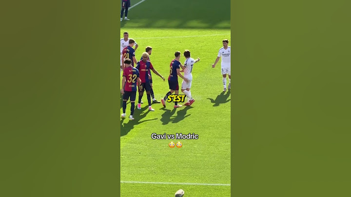 pourquoi gavi aime modrić comme un père (le seul madrilène respecté par le barça) 😳🥺