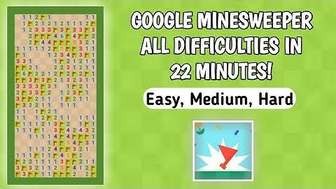 Google Minesweeper Speedrun All Difficulties DONE in Under 22 Minutes on Mobile! (No Cuts, No Edits)