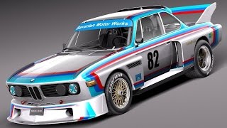3D Model BMW CSL IMSA 1974 at 3DExport.com