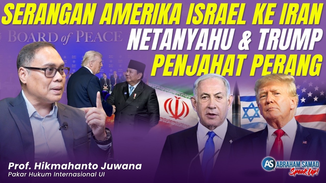 Amerika-Israel vs Iran. Prof Hikmahanto: Saya Marah Sama Trump! Indonesia Harus Keluar dari BoP