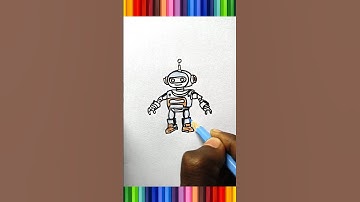 Robot Drawing in 10 Seconds! 🤖✏️ #shorts
