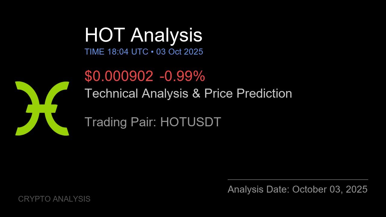 HOT (HOTUSDT) Technical Analysis - Price Prediction & Buy or Sell October 03, 2025