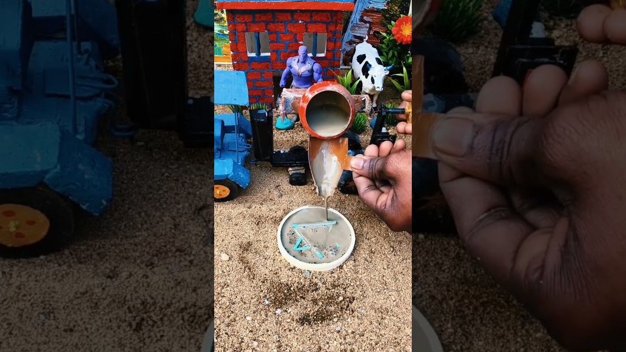 diy mini construction video || mini tractor video || 