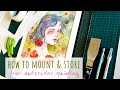 How to mount & store your watercolor paintings