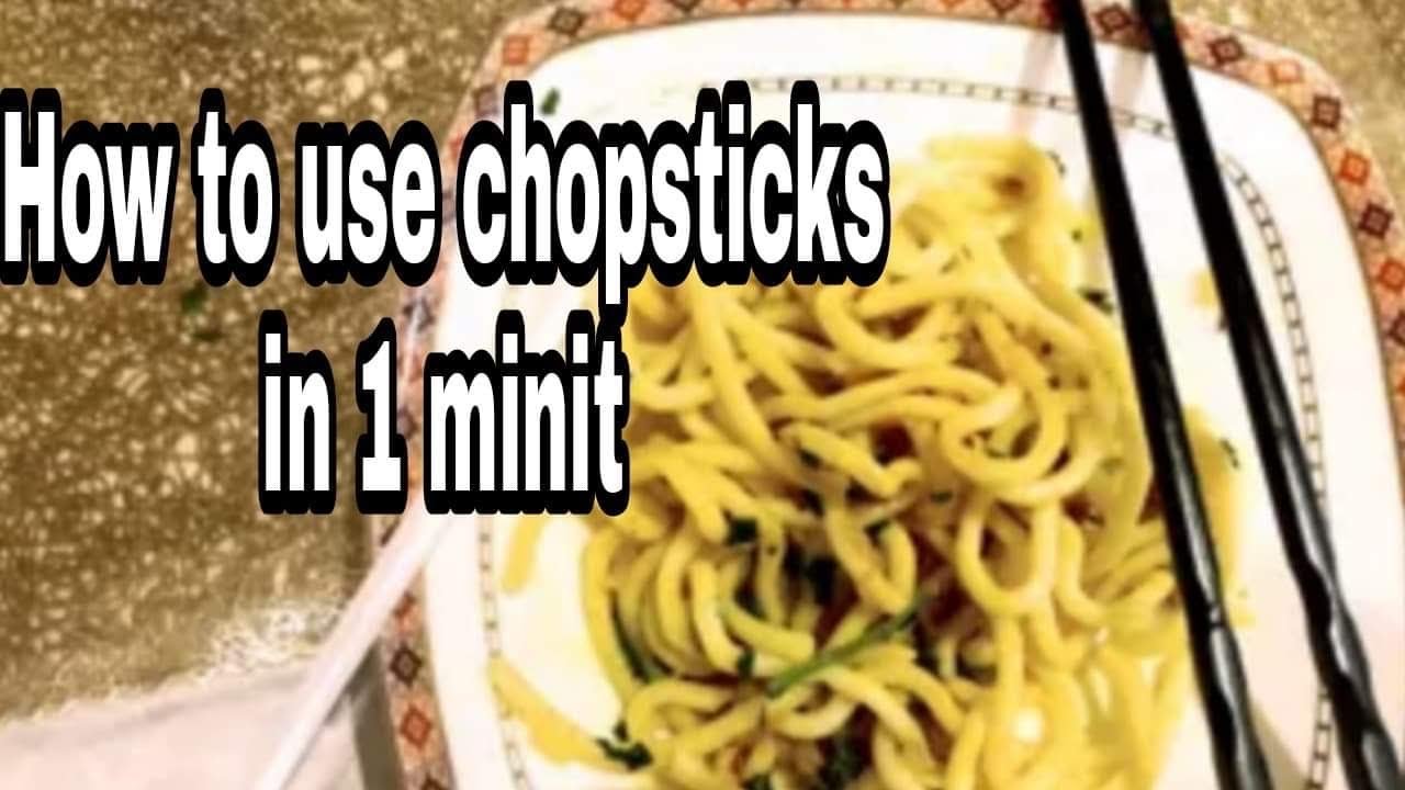 How to use chopstick in 1 minute - YouTube