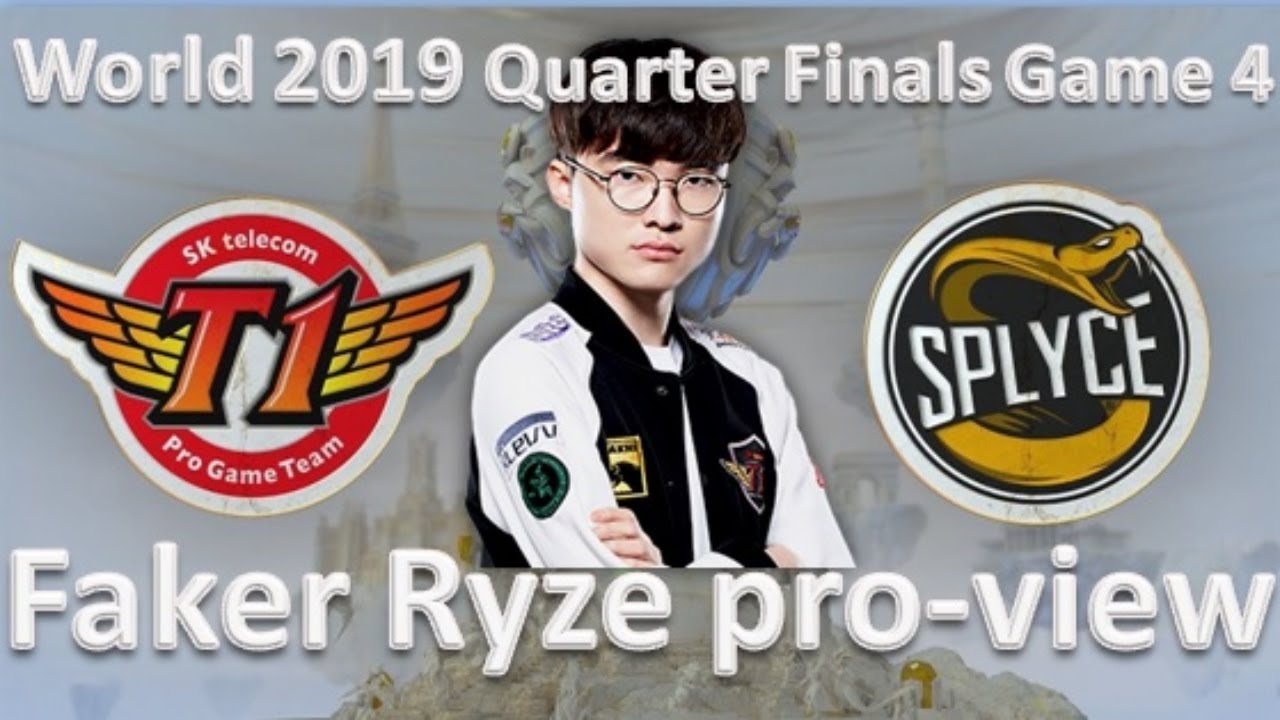 [Faker's Pro View] SKT vs SPY Game 4 | Faker's Ryze| Worlds 2019 ...