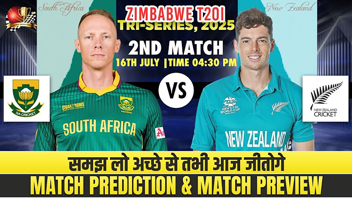 RSA vs NZ 2nd T20 Tri Series Match Prediction | South Africa vs New Zealand  tri Series #rsavsnz