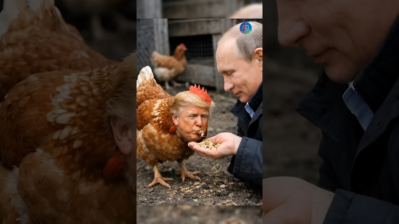 Trump chicken chaos || 😆😆 || 