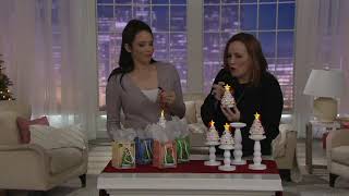 Mr. Christmas Set of 4 Mini Nostalgic Tree Ornaments with Gift Bags on QVC screenshot 4