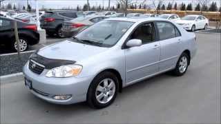 2007 Toyota Corolla Le Start Up, Walkaround And Vehicle Tour