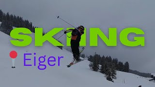 Skiing on the Eiger (with Jumps)