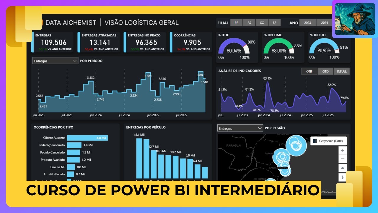 Curso de Power BI: Do Zero ao Dashboard de Logística (Aula 3)