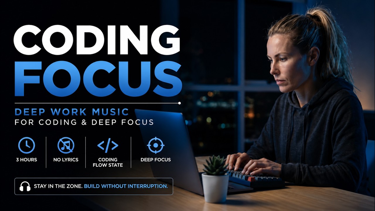 Coding Focus Music for Programming & Deep Work | 3 Hours - YouTube