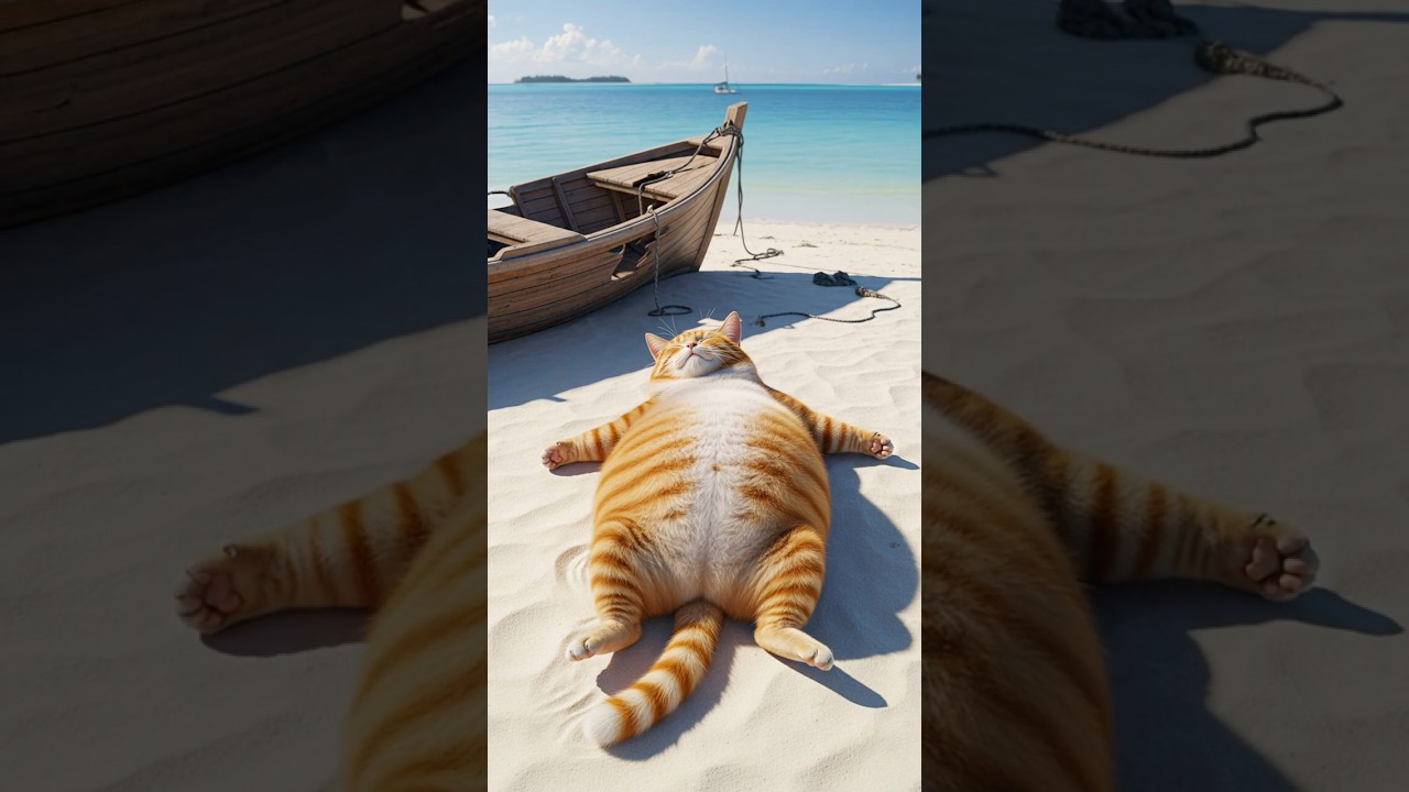 Stranded orange cat  