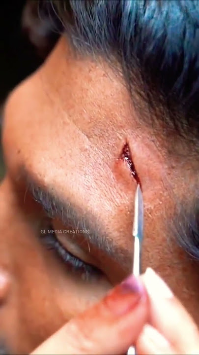 How to make up pushparaj face | Allu Arjun | Pushpa | #pushpa #Theggedele #rashmikamandanna #shorts