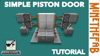 The simplest one wide 2x2 and 2x3 piston door @MineTheFab