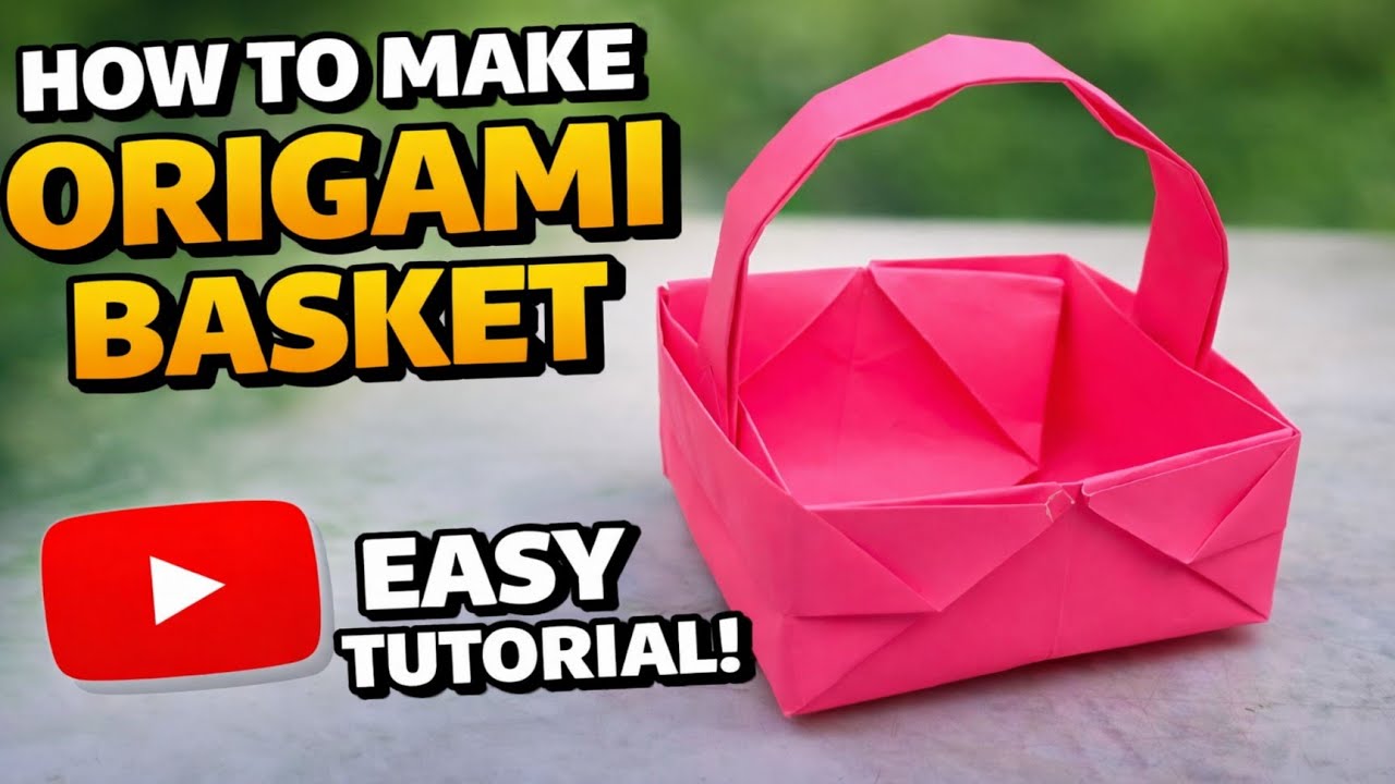 DIY Paper Basket | Easy Paper Craft Basket Tutorial | Paper Basket Making