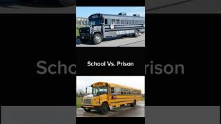 School vs Prison! #school #jail #prison