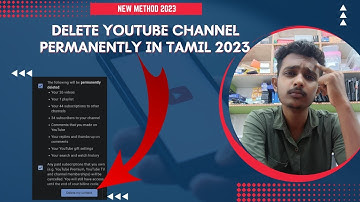 How to delete youtube channel permanently in tamil | How to delete youtube channel 2023