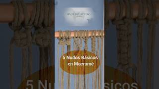 5 NUDOS Básicos en MACRAMÉ super fáciles (paso a paso)para principiantes DIY
