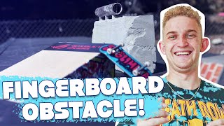 I tried Making my own FINGERBOARD OBSTACLE!